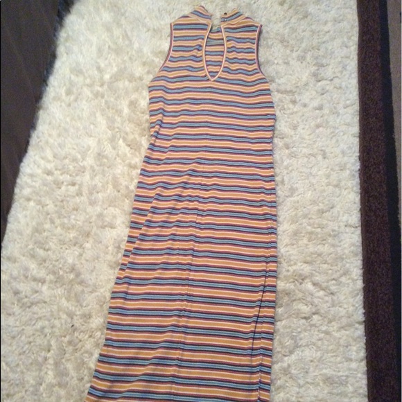 Striped sleeveless midi dress size small - Picture 3 of 3